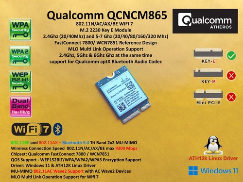 Qualcomm fastconnect 7800 - qualcomm,